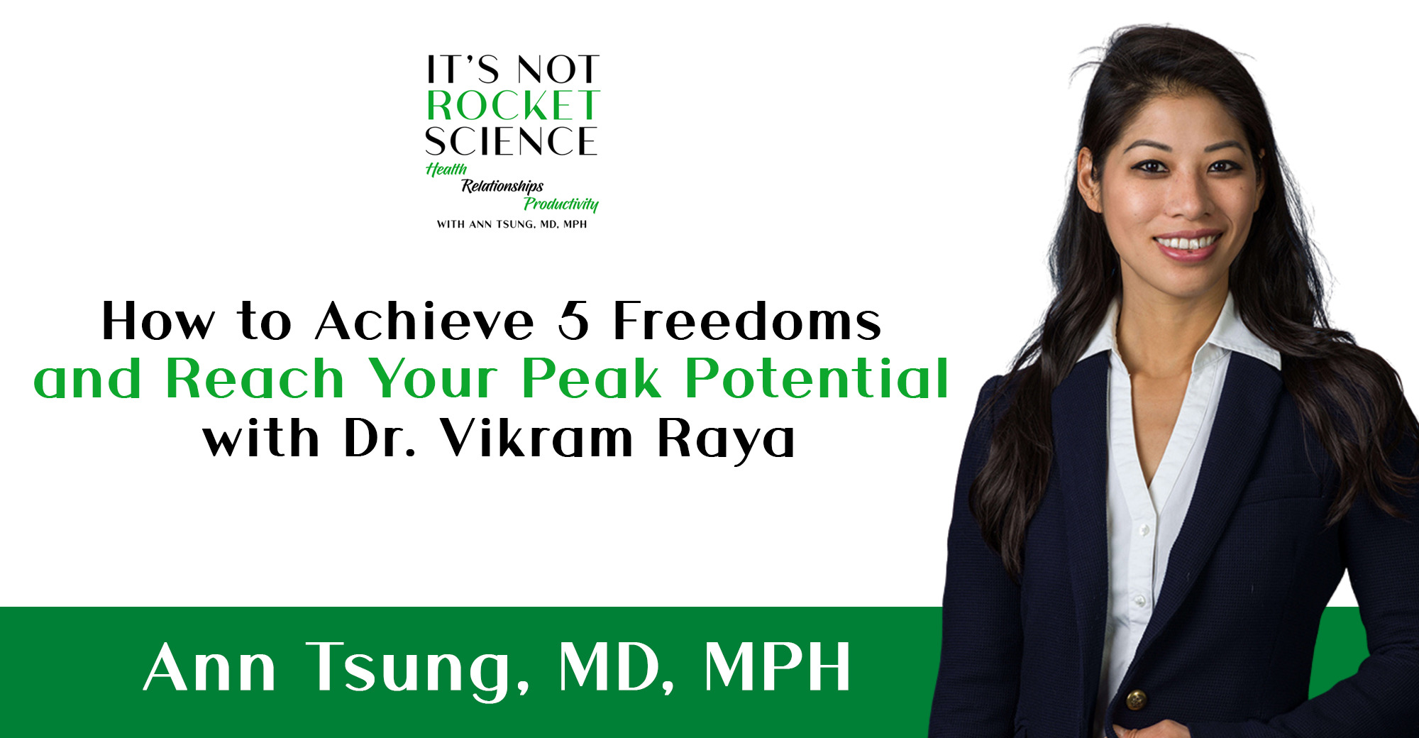 013 – How to Achieve 5 Freedoms and Reach Your Peak Potential with Dr. Vikram Raya